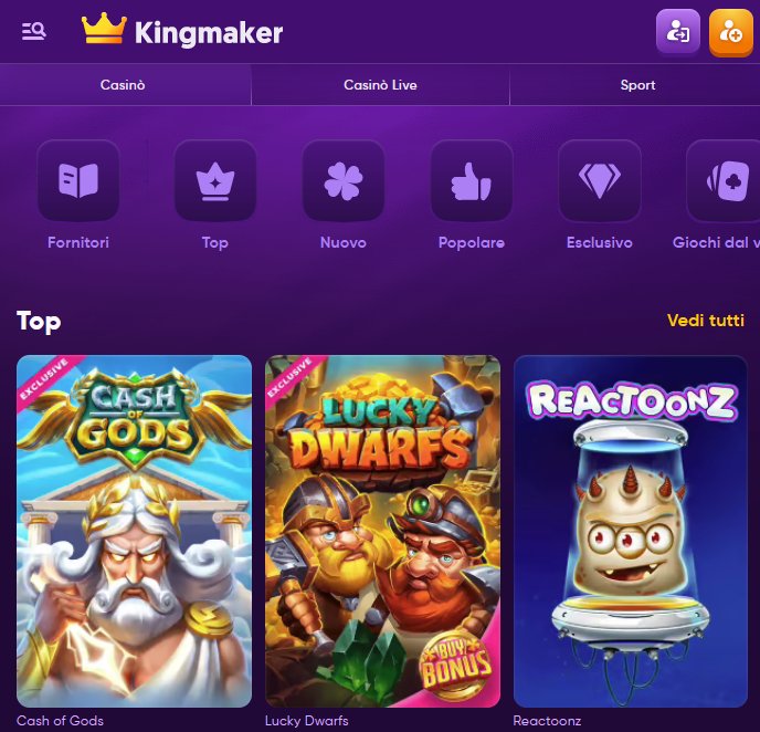 Scopri il Kingmaker Casinò Online in Italia: Promozioni Esclusive e Tolleranza a Italy